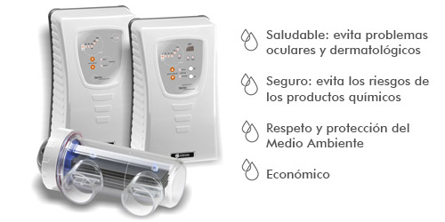 Cloración salina y regulador de pH